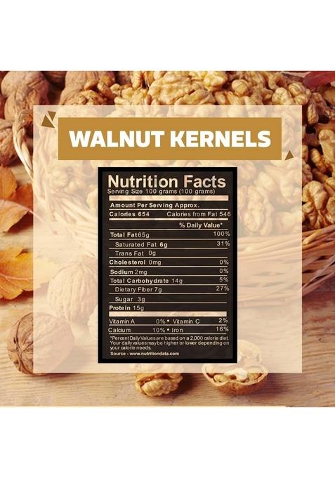 Wonderland Foods (Device) Walnuts Kernels, 200G, Dry Fruits
