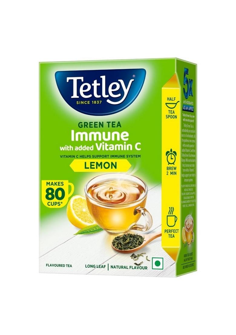 Tetley Long Leaf Green Tea, Lemon, 100G