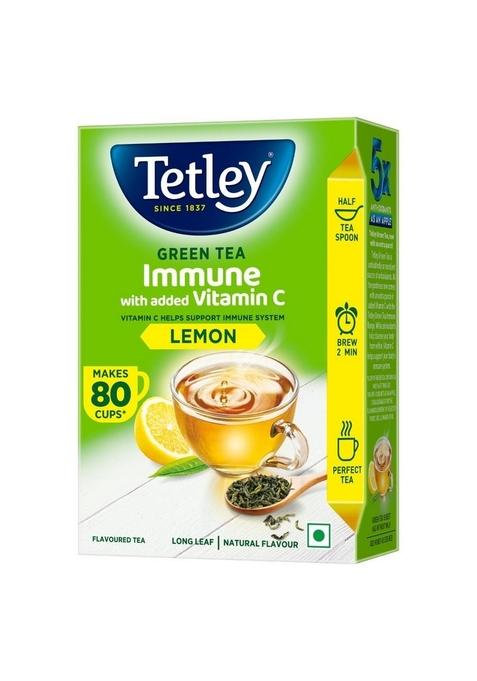 Tetley Long Leaf Green Tea, Lemon, 100G
