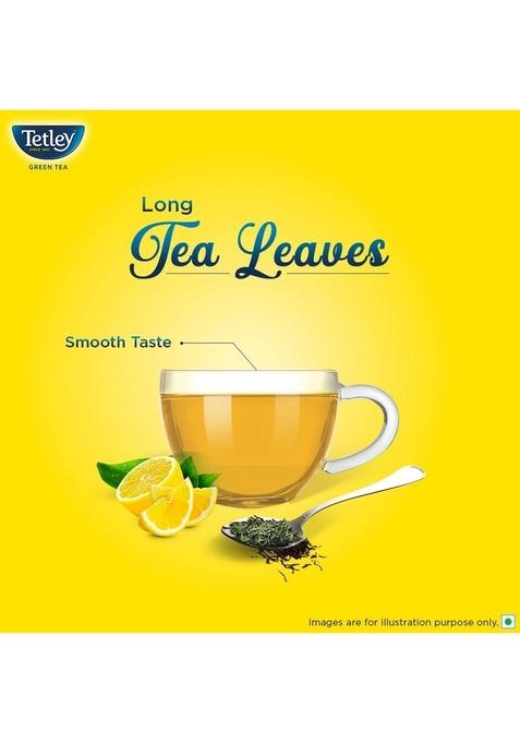 Tetley Long Leaf Green Tea, Lemon, 100G
