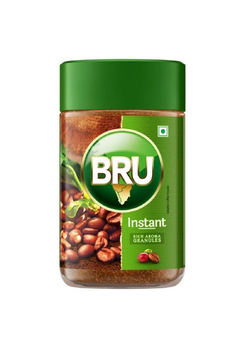 Bru Gold Instant Coffee Powder 100 G Jar, 100% Pure Ground From South India