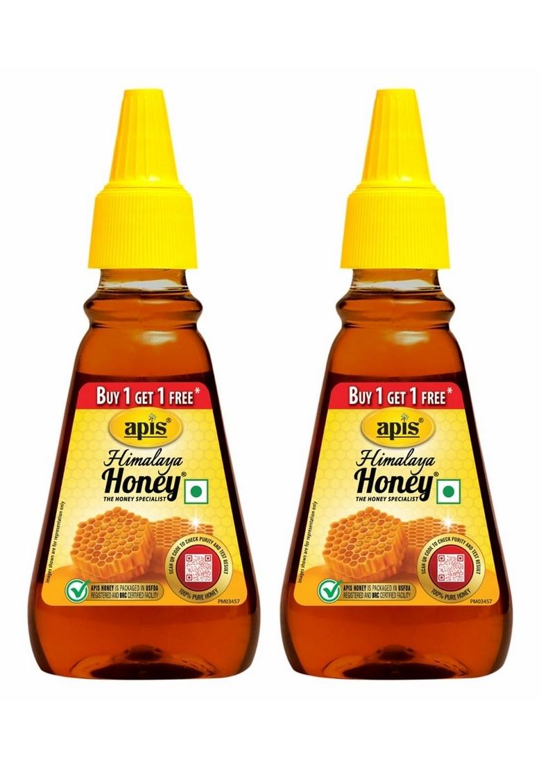 Apis Himalaya Honey, 225G (Buy 1 Get Free)| 100% Pure| No Added Sugar Or Adulteration