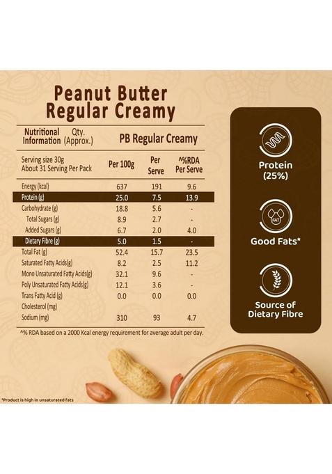 Sundrop Peanut Butter, Creamy, 924 Grams