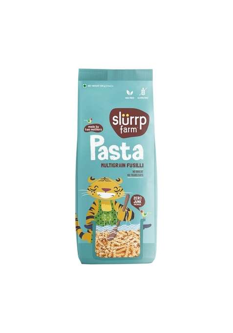 Slurrp Farm No Maida Multigrain Fusilli Pasta | Transfat Healthy Made With Brown Rice And Corn 400 G