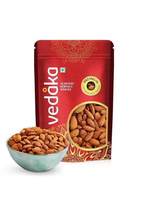 Vedaka Amazon Brand - Whole Almonds | 250 G Dried California Almonds, Grade Non-Pareil Purely Natural Badam Crunchy & Nutty No Added Flavors Or Preservatives
