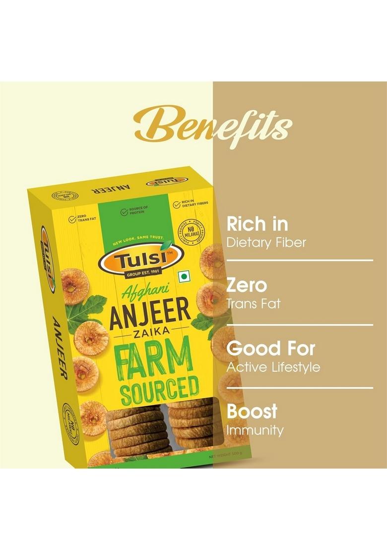 Tulsi Dry Figs Dried Anjeer Zaika 500 Gms