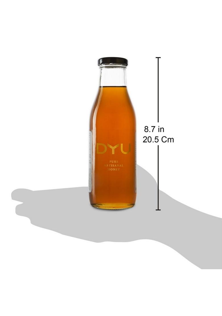 Dyu Natural Artisanal Honey – 670G | 100% Pure Organic Unprocessed Original No Added Preservatives, Sugar, Glass Jar ( Pack Of 1 )