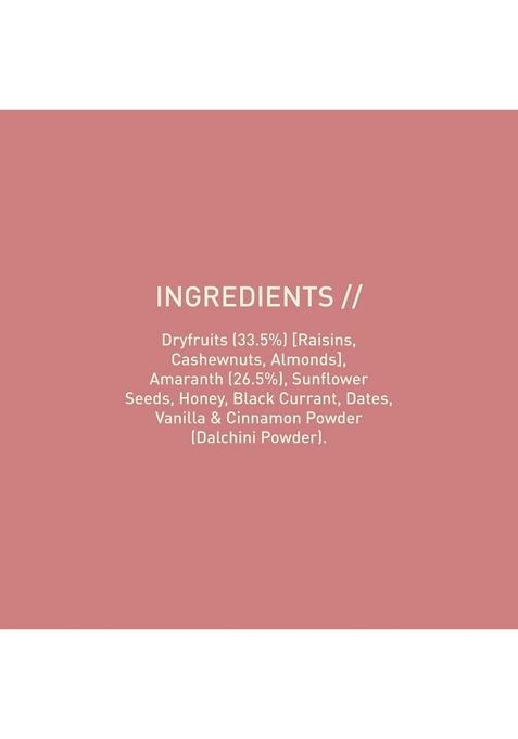 Nourish Organics Amaranth Muesli 280G Each Pack Of 2 | Healthy And Nutritious Breakfast Cereals With Whole Nuts No Refined Sugar Clean Label