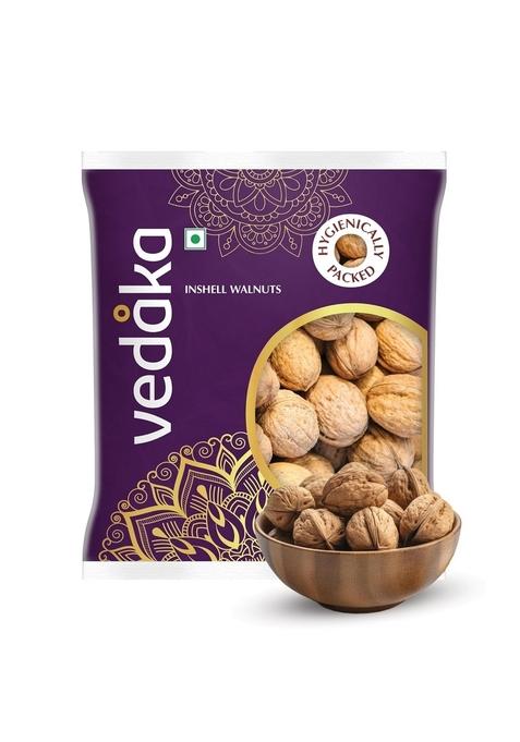Vedaka Amazon Brand - Inshell Walnuts | 500 Gram Akhrot With Shell Rich In Omega-3 & Antioxidants Healthy Snack