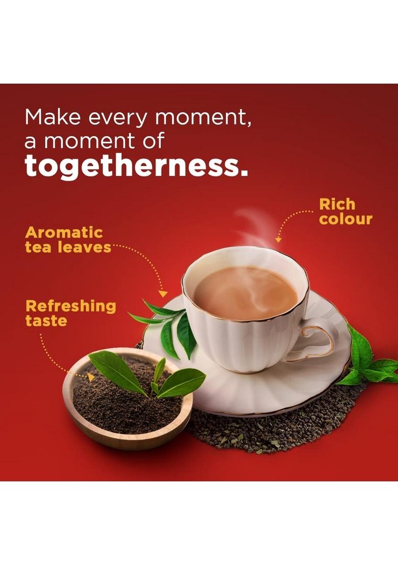 Brooke Bond Red Label Tea 1 Kg Pack, Strong Chai From The Best Chosen Leaves, Rich In Healthy Flavonoids