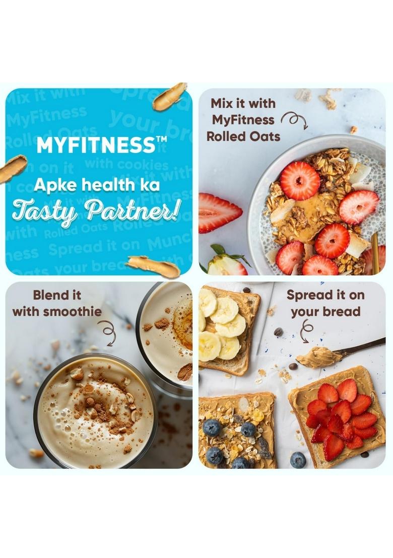 Myfitness Original Classic Peanut Butter Smooth 510G | 21G Protein To Boost Energy Tasty & Healthy Nut Spread Vegan Cholesterol Free, Gluten Free Zero Trans Fat Creamy