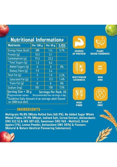 Bagrry'S Bagrry’S No Added Sugar Muesli 1Kg Jar | 0% 90% Whole Grains High Fibre & Protein Plant-Based Breakfast Cereal Nuts, Corn Flakes Ideal For Diabetics Weight Management Preservatives