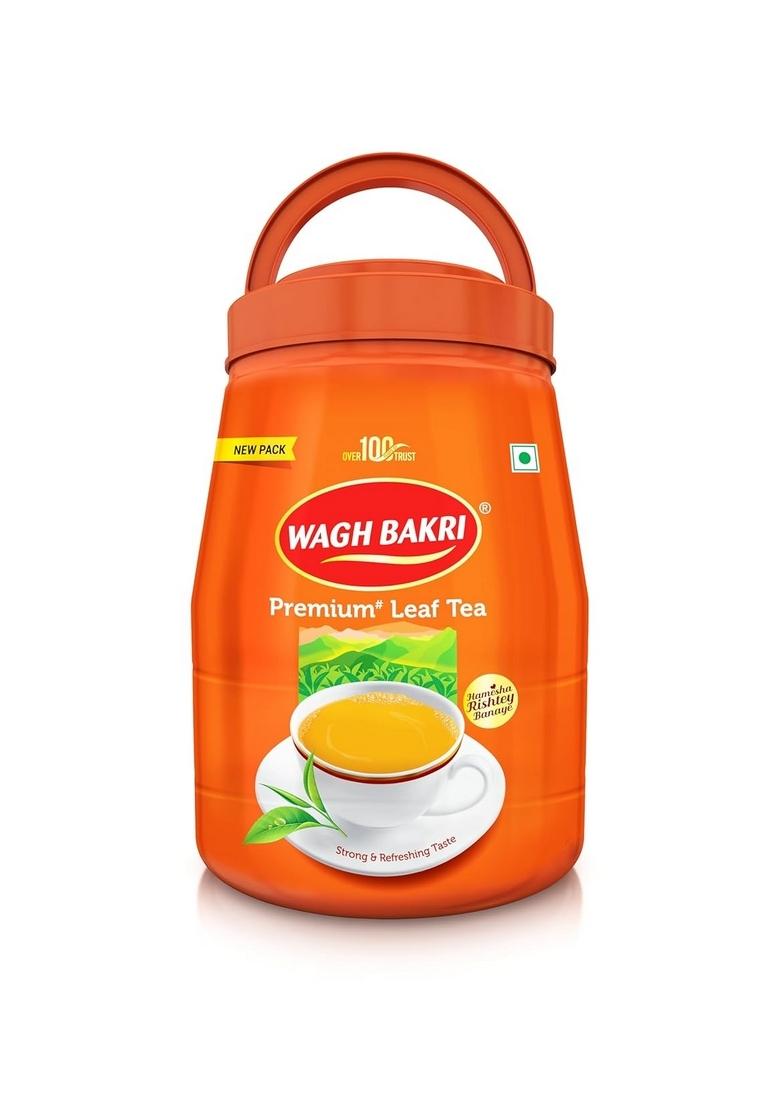 Wagh Bakri Premium Leaf Tea Jar, 1Kg, Black Tea,