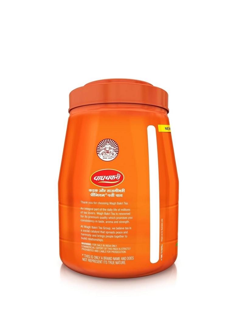 Wagh Bakri Premium Leaf Tea Jar, 1Kg, Black Tea,