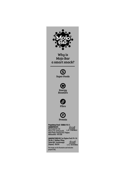 Mojo Bar Energy Bars Variety Pack | Choco Almond, Yoghurt Berry & Orange Dark 100% Whole Grains, Nut Fruit High Granola Of 6 X 32G Gluten Free No Preservatives