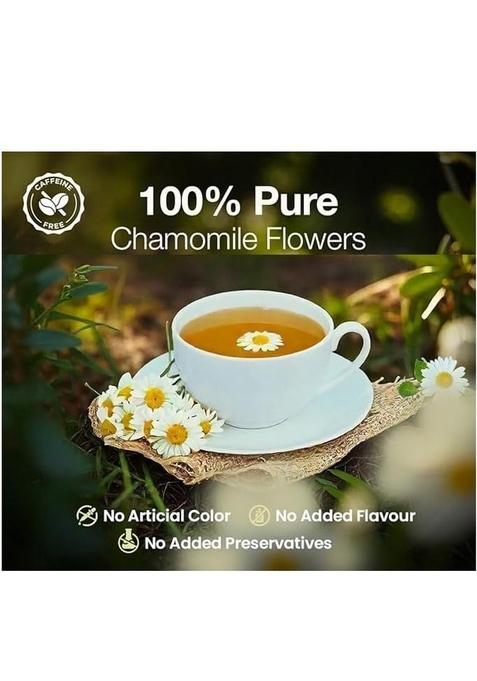 Goodwyn Chamomile Tea For Sleep (20 Bags) | Real Flowers Caffeine-Free Herbal Promotes Relaxation, Calm, Stress Relief Non Bitter Plastic Free
