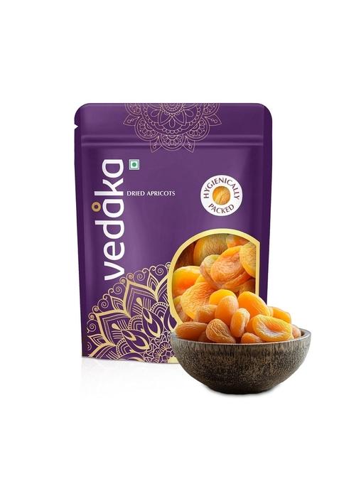 Vedaka Amazon Brand - Premium Turkish Dried Apricots | 500 Gram Jumbo Size Seedless Khumani Juicy And Tangy Dehydrated Fruits