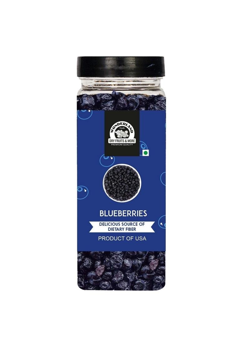 Wonderland Foods (Device) 250G Healthy & Tasty Californian Whole Dried Blueberry Jar | Dry Fruits