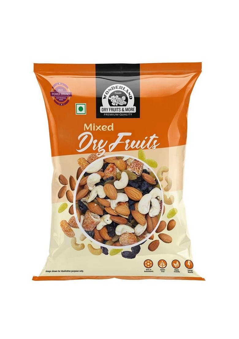Wonderland Foods (Device) 200G Panchmewa Dry Fruits 5 In 1 Almonds, Cashews, Raisins, Coconut Slice And Dates Great Source Of Instant Energy Promotes Digestive Health Increases Levels