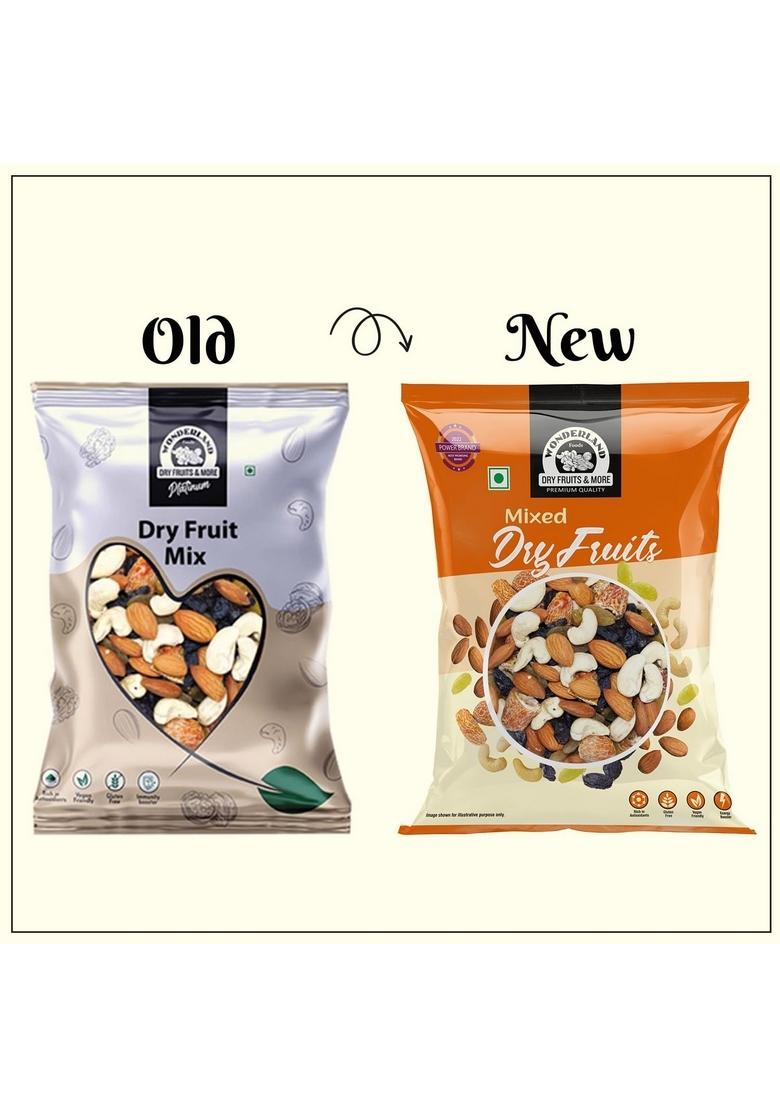 Wonderland Foods (Device) 200G Panchmewa Dry Fruits 5 In 1 Almonds, Cashews, Raisins, Coconut Slice And Dates Great Source Of Instant Energy Promotes Digestive Health Increases Levels