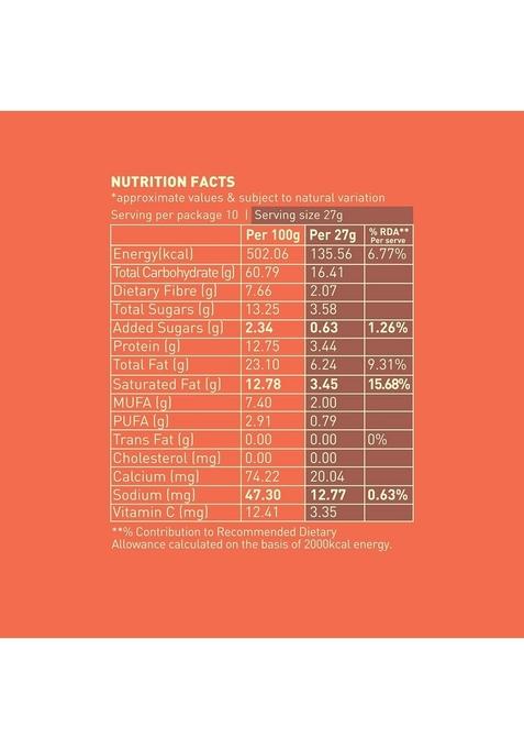 Nourish Organics Cinnamon Oats Granola, 270G Pack | Healthy And Nutritious Breakfast Cereals With Whole Nuts No Refined Sugar Clean Label
