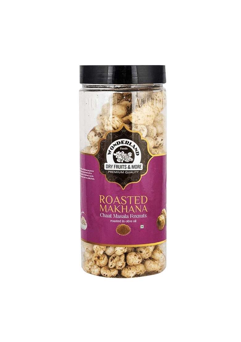 Wonderland Foods (Device) 100G Roasted & Flavoured Chaat Masala Makhana (Foxnut) Jar - Indya