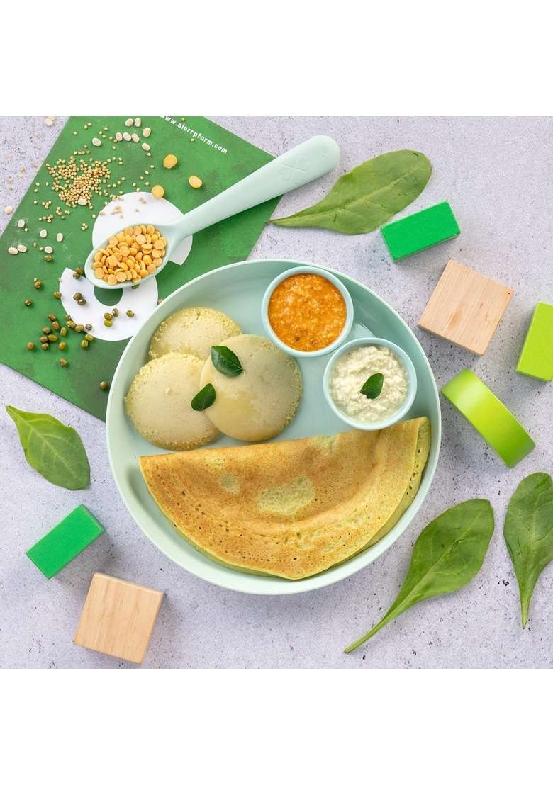Slurrp Farm High Protein Millet Dosa Instant Mix, Supergrains And Spinach, Natural Healthy Food, 150G (Pack Of 3) - Indya