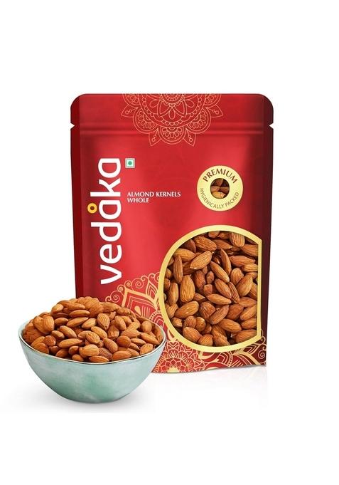 Vedaka Amazon Brand - Whole Almonds | 1 Kg Dried California Almonds, Grade Non-Pareil Purely Natural Badam Crunchy & Nutty No Added Flavors Or Preservatives