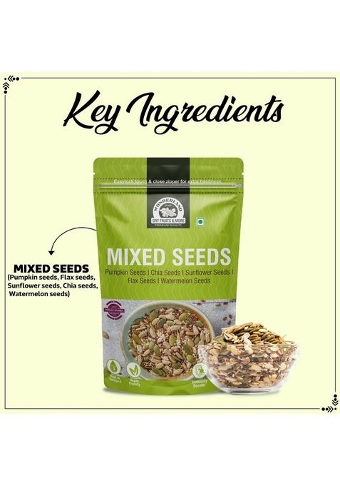 Wonderland Foods (Device) 250G Healthy Raw Mixed Seeds Pouch | Sunflower, Pumpkin, Watermelon, Chia & Flax