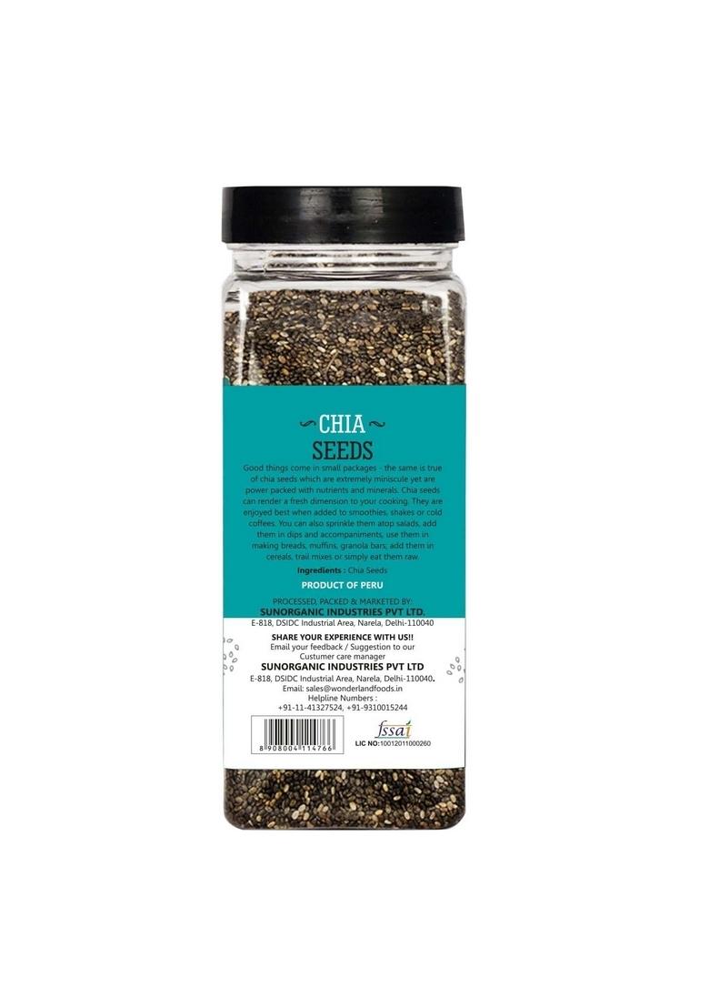 Wonderland Foods (Device) 200G Roasted Chia Seeds Jar | For Weight Management Rich In Calcium, Protein & Fibre Beat The Heat 100% Clean Eating Antioxidant