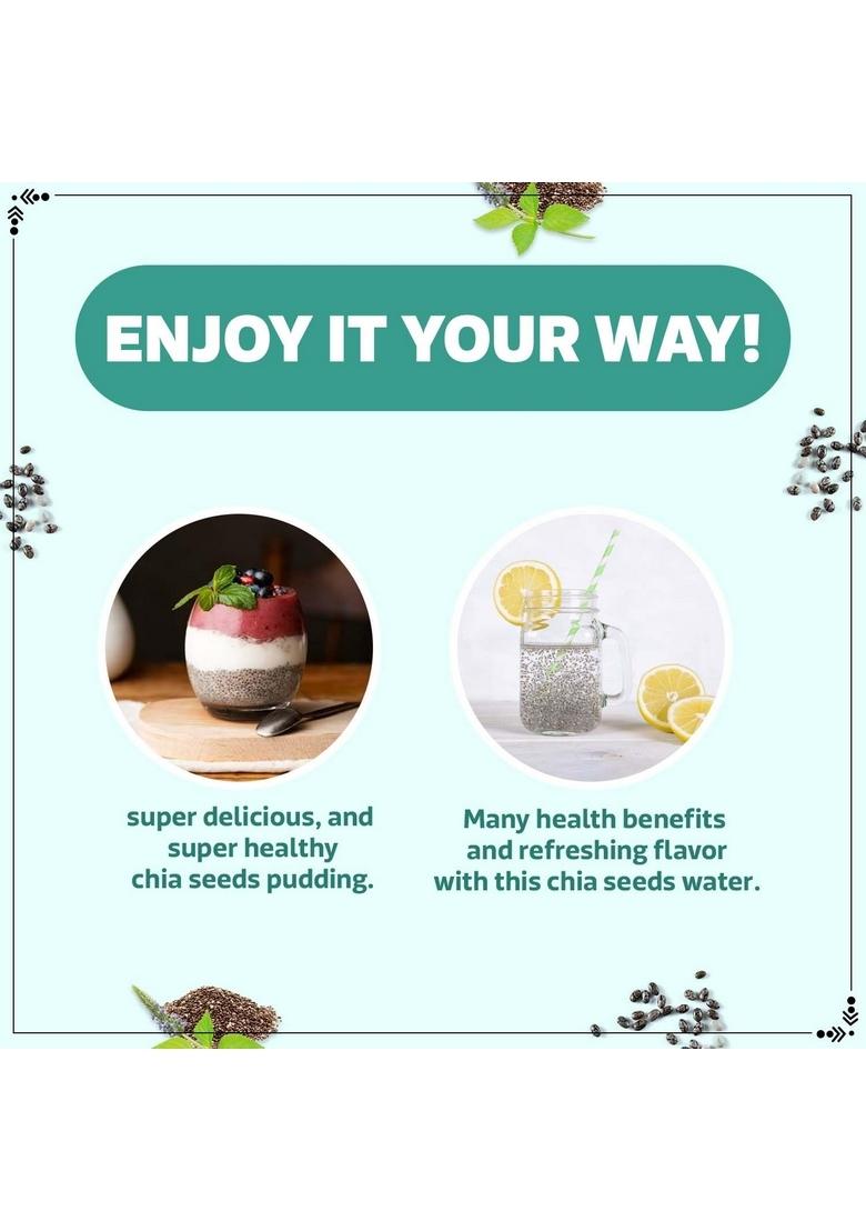 Wonderland Foods (Device) 200G Roasted Chia Seeds Jar | For Weight Management Rich In Calcium, Protein & Fibre Beat The Heat 100% Clean Eating Antioxidant