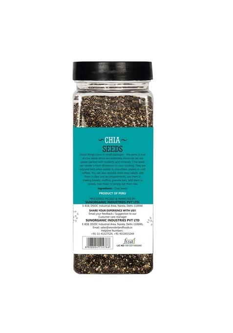 Wonderland Foods (Device) 200G Roasted Chia Seeds Jar | For Weight Management Rich In Calcium, Protein & Fibre Beat The Heat 100% Clean Eating Antioxidant