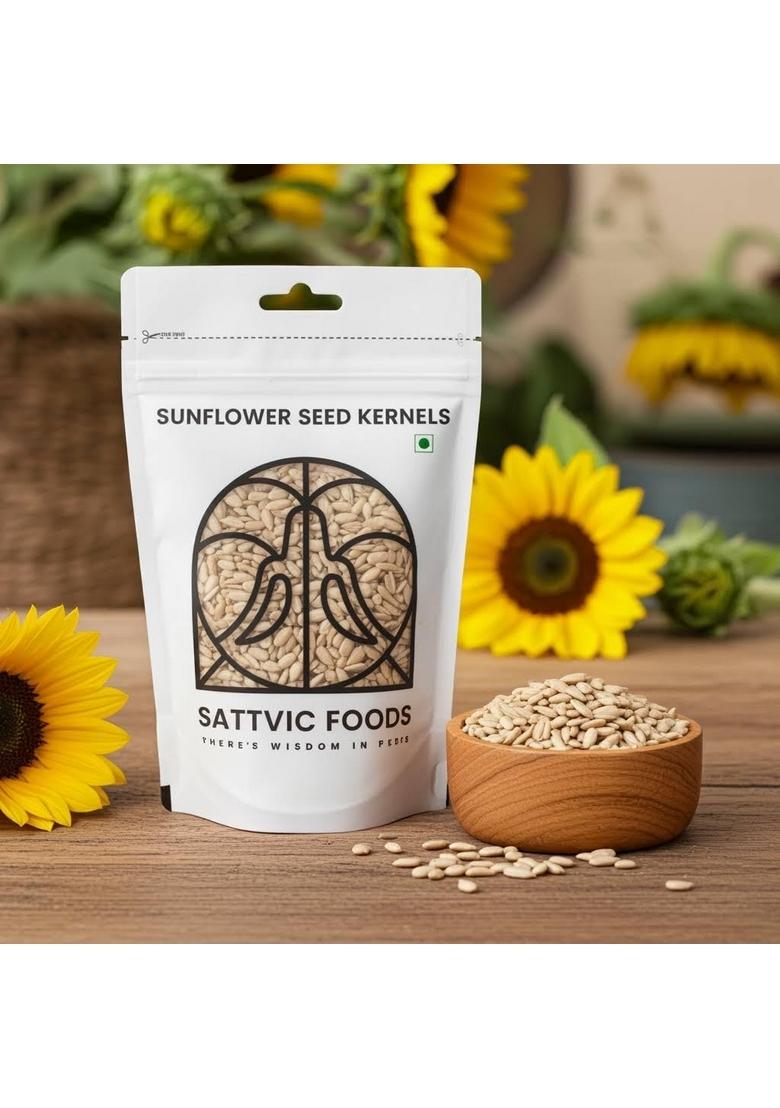 Sattvic Foods Raw Sunflower Seeds (250 G) | Indian Origin, Dehydrated And Ozonated Not Roasted, Unsalted For Eating Add To Salads, Trail Mixes, Roast, Make Pesto Dips