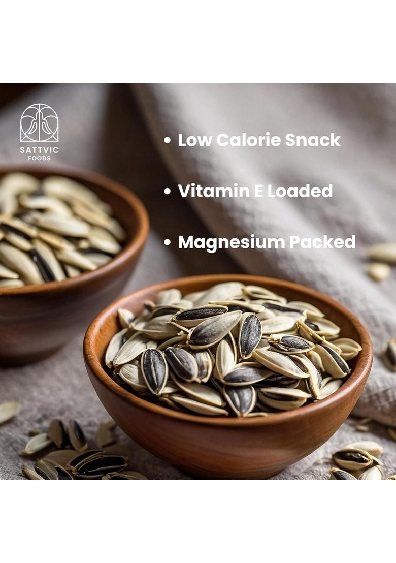 Sattvic Foods Raw Sunflower Seeds (250 G) | Indian Origin, Dehydrated And Ozonated Not Roasted, Unsalted For Eating Add To Salads, Trail Mixes, Roast, Make Pesto Dips