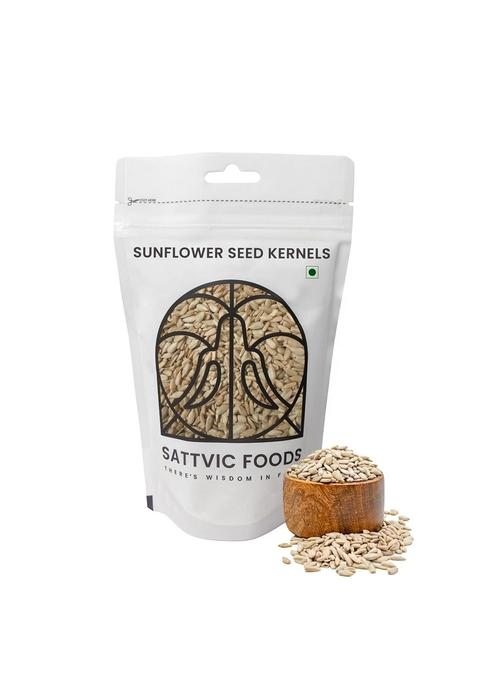 Sattvic Foods Raw Sunflower Seeds (250 G) | Indian Origin, Dehydrated And Ozonated Not Roasted, Unsalted For Eating Add To Salads, Trail Mixes, Roast, Make Pesto Dips