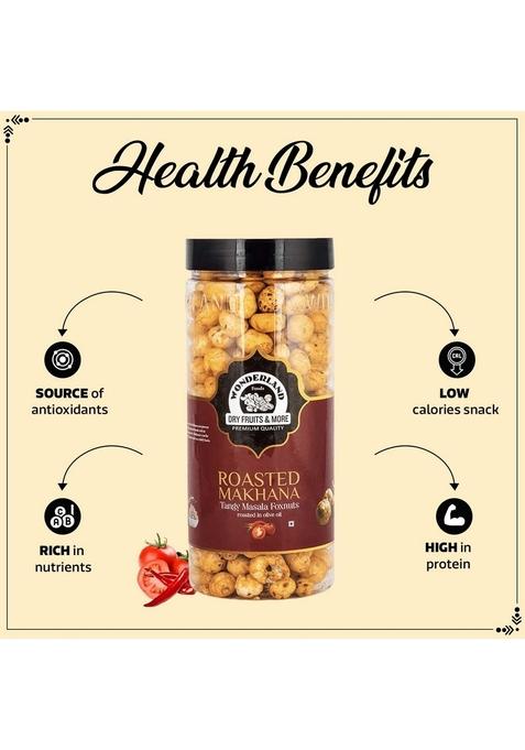 Wonderland Foods (Device) 100G Roasted & Flavoured Tangy Masala Makhana (Foxnut) Jar