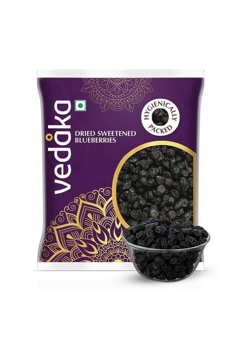 Vedaka Amazon Brand - Dried Sweetened Blueberries | 100 Gram Whole No Added Preservatives