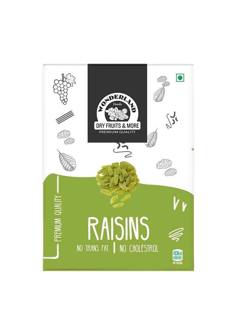 Wonderland Foods (Device) 200G Plain Green Raisin (Kishmish) Dried Grapes Box