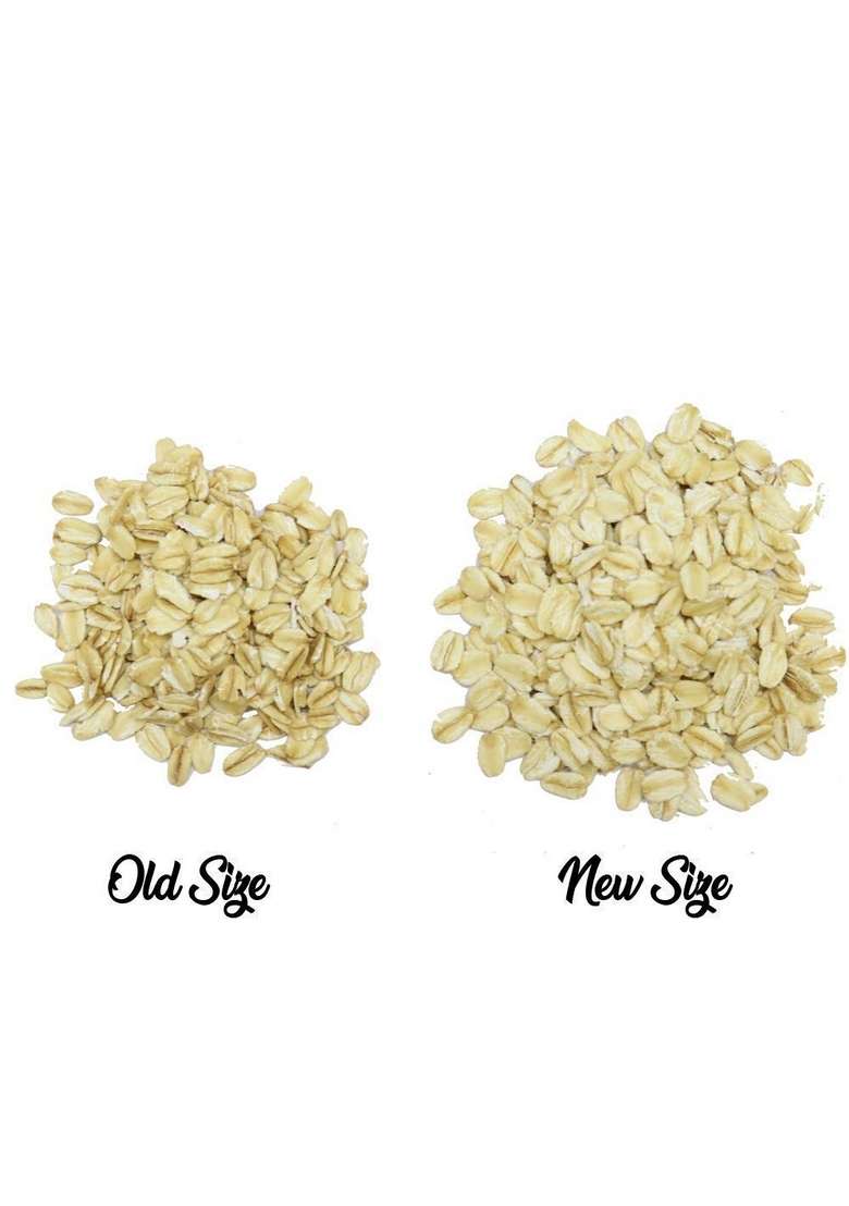 Agile Organic Jumbo Rolled Oats 1Kg - Gluten Free Oats|Diet Food|100% Wholegrain Breakfast|Oats For Weight Loss - Indya
