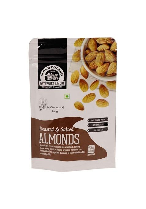 Wonderland Foods (Device) 100G Roasted Salted Almond (Badam) Pouch