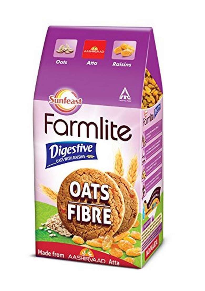 Sunfeast Farmlite Digestive Oats With Raisins Biscuits, 150G - Indya