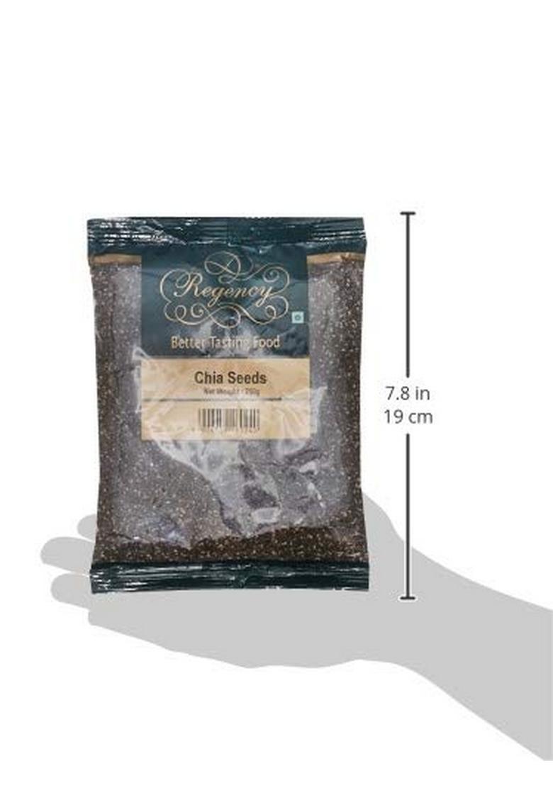 Regency Chia Seeds 250G | Raw & Clean Superfood For Weight Loss, Digestion Energy High Fiber, Omega-3 Rich Protein Smoothies Salads