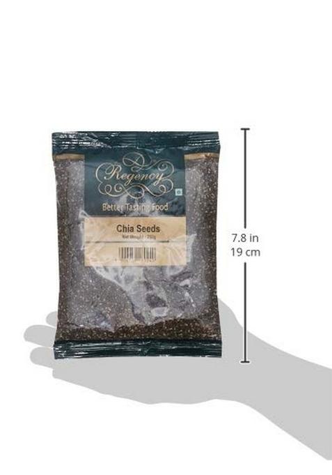 Regency Chia Seeds 250G | Raw & Clean Superfood For Weight Loss, Digestion Energy High Fiber, Omega-3 Rich Protein Smoothies Salads