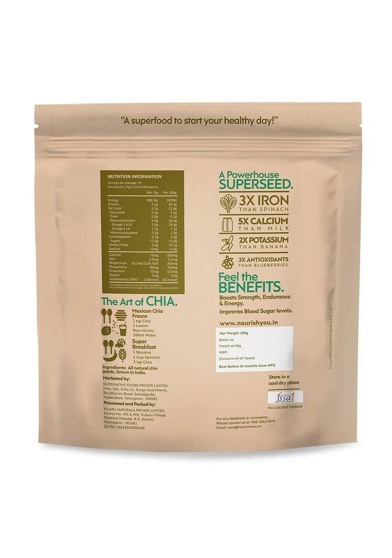 Nourish You Chia Seeds 150G