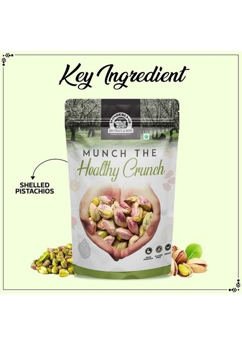 Wonderland Foods (Device) 200G American California Raw Shelled Kernels Unsalted Pistachios (Pista) Pouch