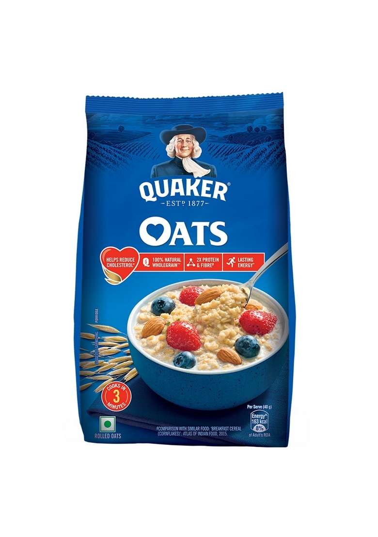 Quaker Oats 400G, Oats Natural Wholegrain - Indya