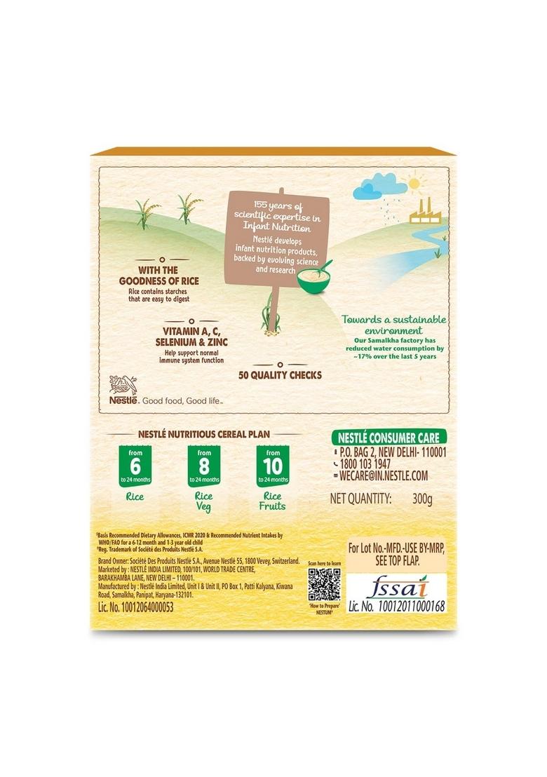 Nestum Baby Cereal – From 6 To 24 Months, Rice, 300G, Bag-In-Box Pack