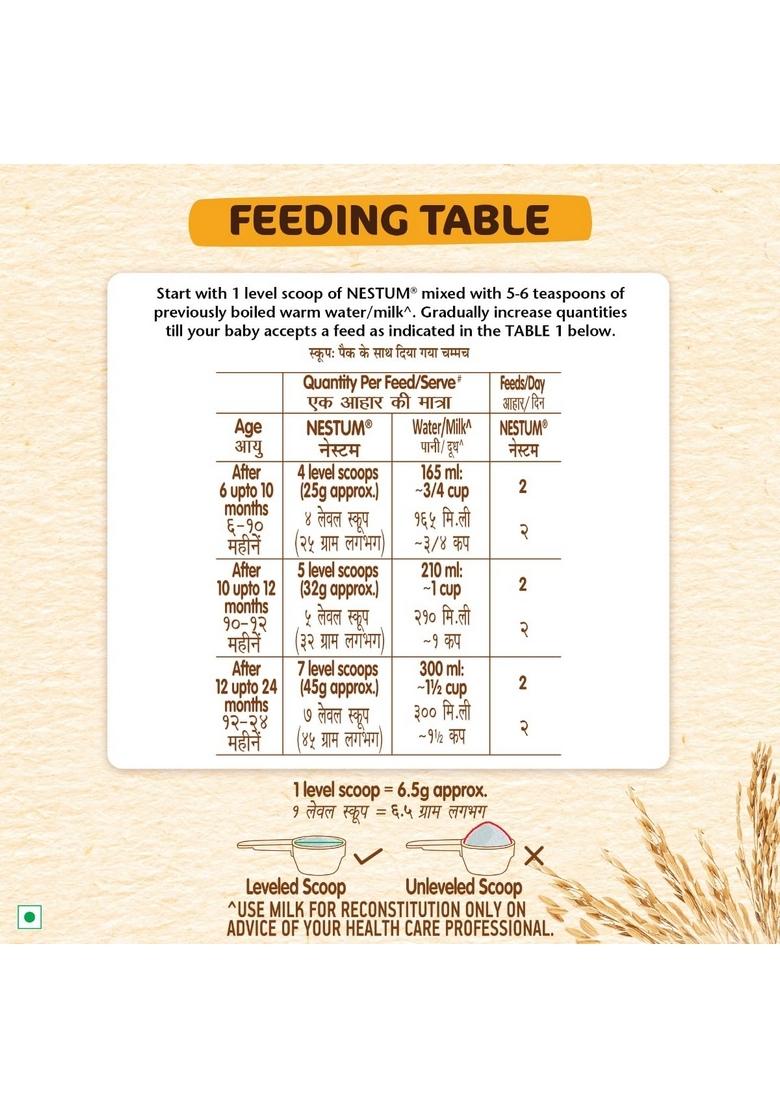 Nestum Baby Cereal – From 6 To 24 Months, Rice, 300G, Bag-In-Box Pack