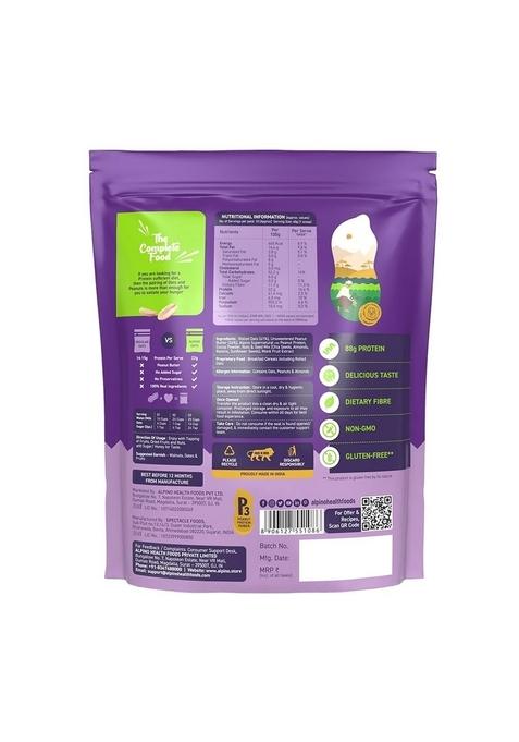 Alpino 22% High Protein Super Oats Chocolate 400G – Rolled Oats, Natural Peanut Butter, Cocoa Powder, Nuts & Seeds – 22G Protein, Source Of Dietary Fibre & Healthy Fats, No Added Sugar & Salt