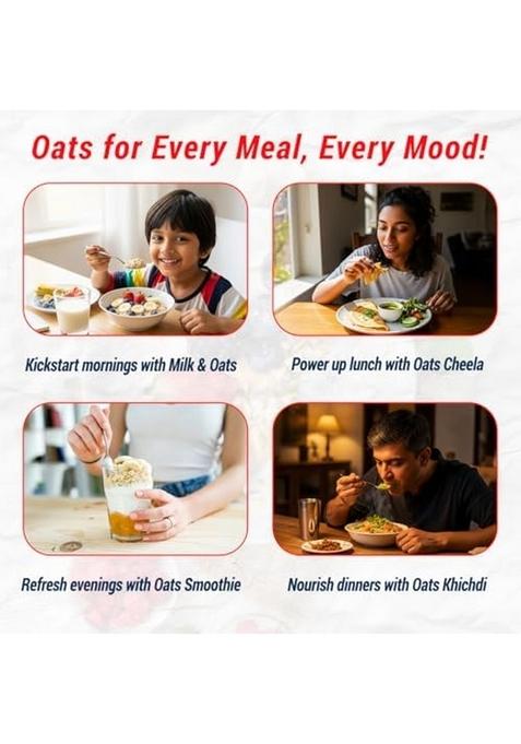 Sundrop Heart Plain Oats, High In Protein, 1Kg